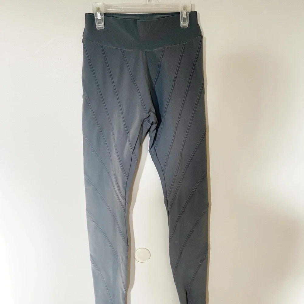 Alo Yoga High Waist Leggings Steel Grey Athletic Workout Athleisure Size xs soft